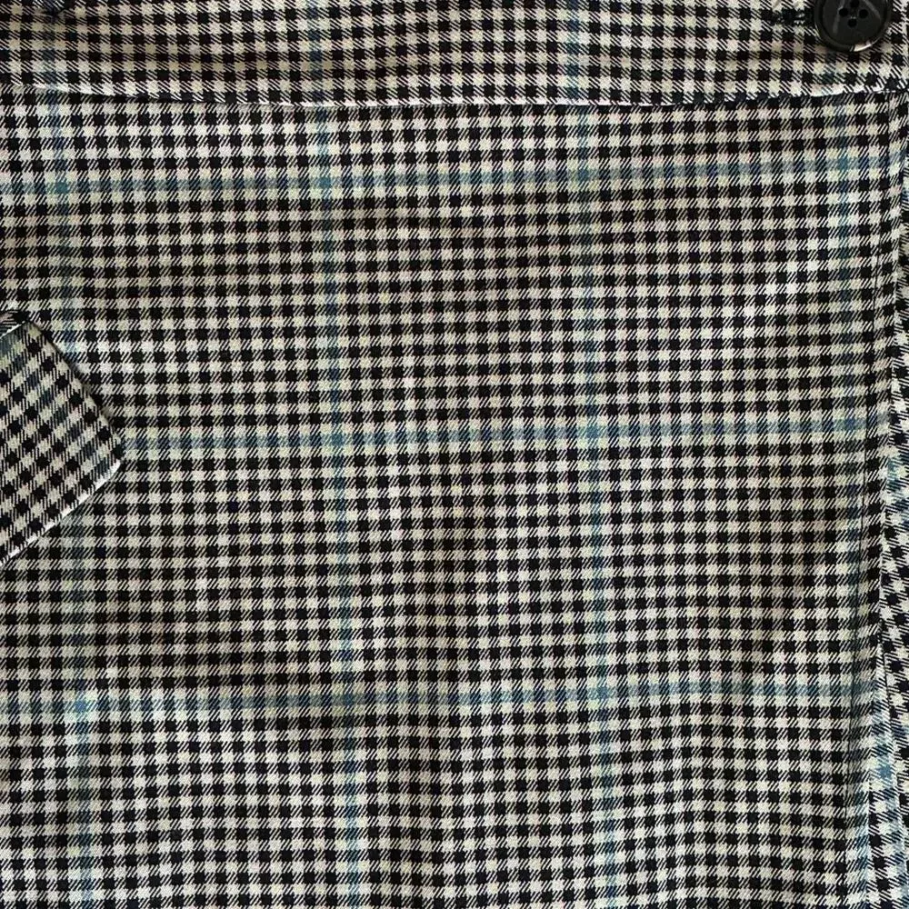Rails Adriana Micro Check Plaid Mini Wrap Skirt, Size 10